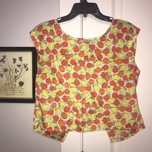 Chloe K Citrus Crop Top
